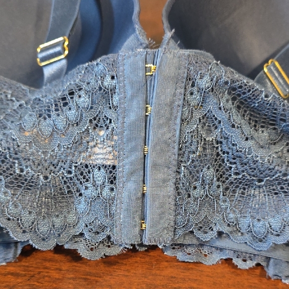 (J15) DAISY Fuentes Lace Blue Bra SZ 42D - Picture 4 of 8